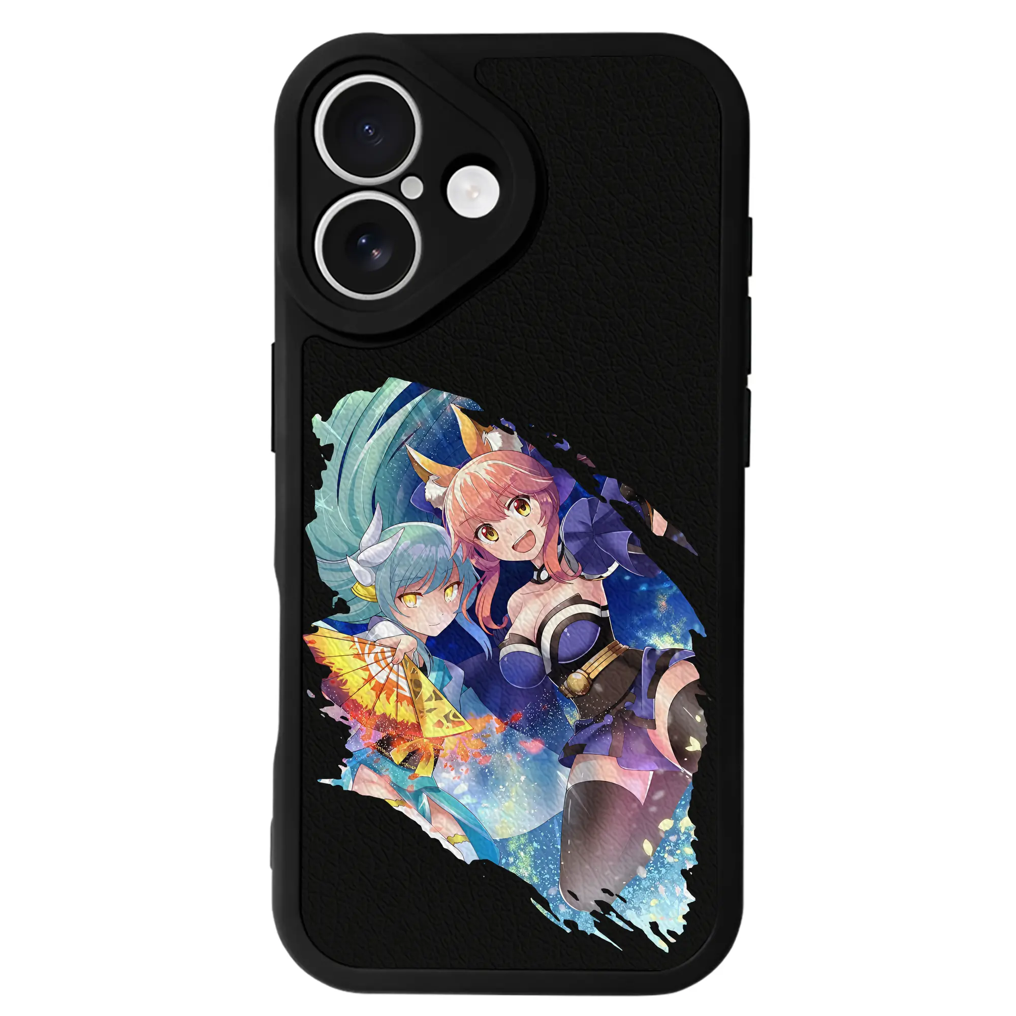 FGO グッズ,玉藻の前 - IPhone 16シリーズ対応 ・ シリコンスマホケース ・ レザー調 ・ 高精度フィット ・ 耐衝撃 ・ ワイヤレス充電対応 ・ 精密カット